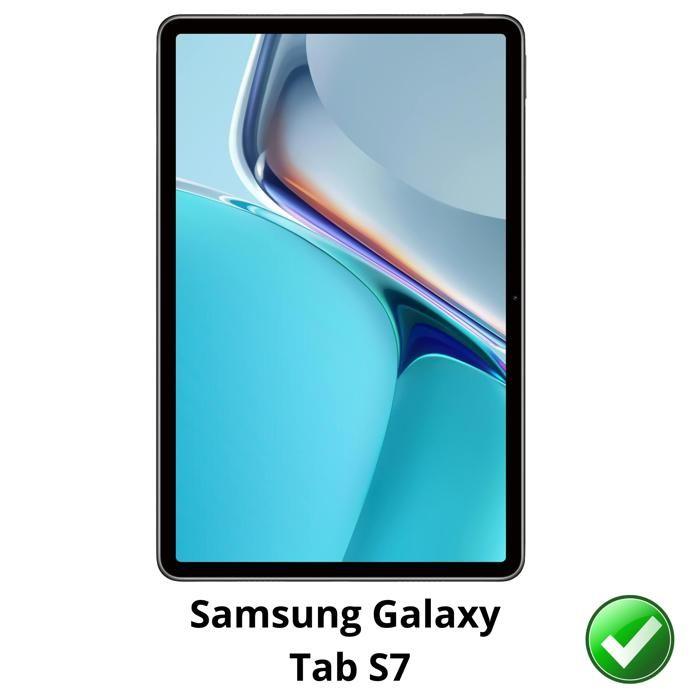Screen Protector - Phonillico - Samsung Galaxy Tab S7 - Pack 2 - Resistant - Ultra Thin - Premium Plastic