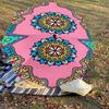 1pc Mandala Pattern Automatic Open/Close Umbrella Compact Folding Umbrella with 8-Rib Shaft for Women/Men, Elegant Birthday1222S