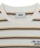 Emelbi Women'S Sporty Striped Crop Short Sleeve T-Shirt Ny (D.Ivory)