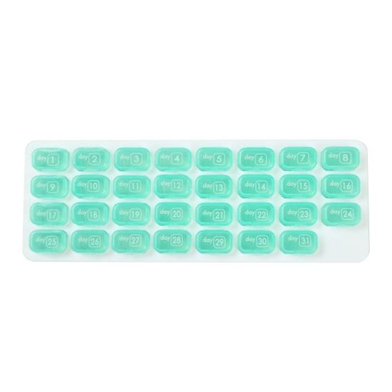 

Отделение для упаковки таблеток Хорошая герметизация Легкий доступ Отсутствие привкуса Потоковая передача 31-сетчатая клавиатура Портативная таблетка для дома светло-синий