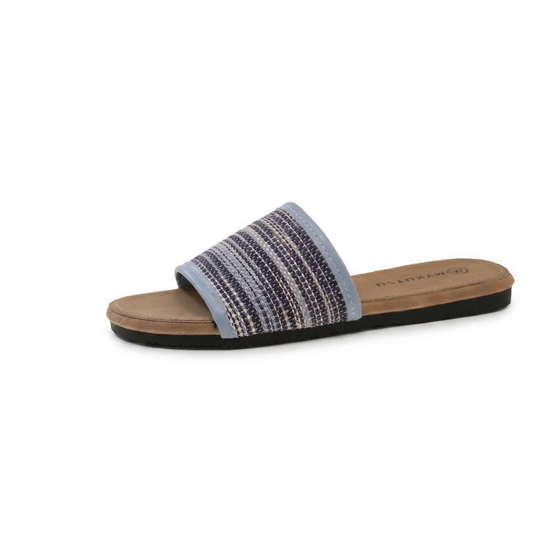 Women s Sandals Braided Mesh Strap Flat Sandals Flat Casual Breathable Lightweight Soft Ethnic Folk Style