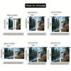 2pcs Scenic Waterfall Print Curtains - 3D Effect, Machine Washable Polyester, Blackout Panels with Vibrant Nature Design, Perfec