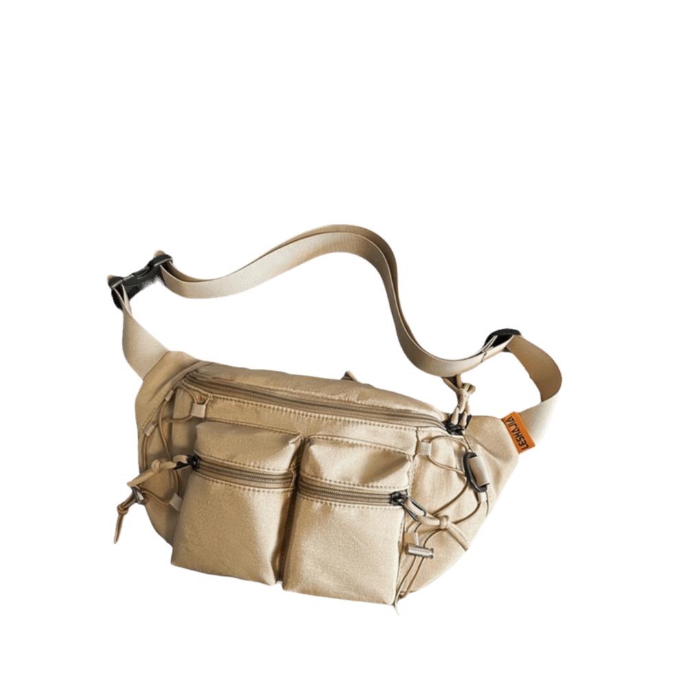 Große Kapazität Multi-Taschen Brusttasche Y2k Sport Bauchtasche Einfache Herren Hüfttasche Motorrad