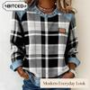 Women's Fashion Casual Long Sleeve O-Neck Blouses & Shirts