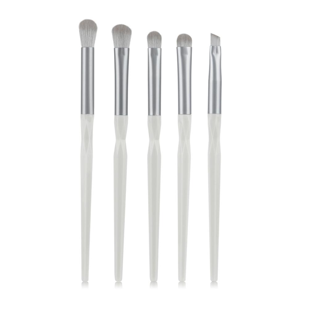 Convenient 5 Eye Makeup Brush Set, Eyeshadow Brush, Eyeliner Brush, Smudge Brush, Concealer Brush, Eyebrow Brush.
