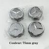For Mercedes Benz Car silver Red 4pcs 75mm Wheel Center Hub Caps 4Pcs For Mercedes Benz A0004000900 W212 W205 W204 W211 W213    QQ60