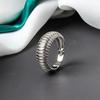 Real 925 Sterling Silver Rings For Women Vintage Strips Gold Color Engagement Rings Silver 925 Jewelry Anillos Mujer