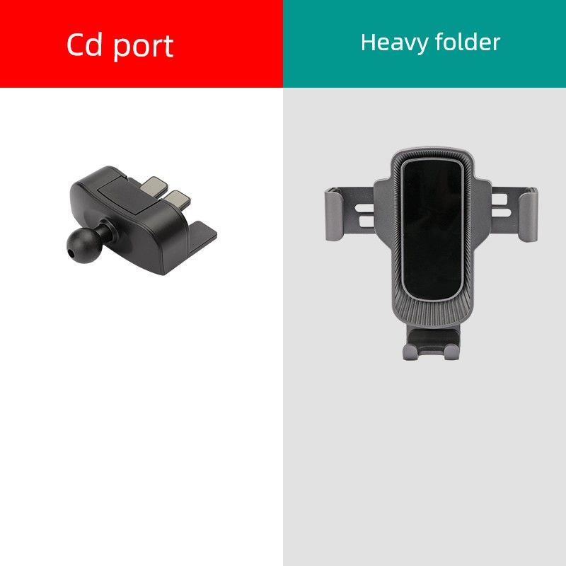 Car-Mounted Bracket with Gravity Support, Fixed Navigation Stand, Adhesive Air Vent Clip, Front Windshield Mount, Optional Multifunctional