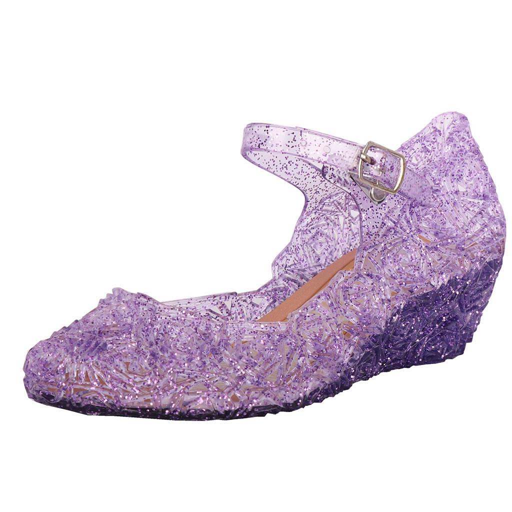 Toddler Infant Kids Baby Girls Wedge Cosplay Party Single Princess Shoes Sandals