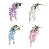 Künstliche Glyzinienblüte, künstliche Glyzinienranke mit langem Stiel für hohe Vasen, Heimdekoration, Partys, Hochzeiten, Blumenarrangements