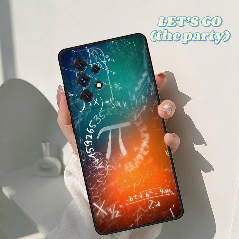

Math Formula Pi phone case For Samsung Galaxy A42 A31 A40 A51 A71 A32 A80 A91 A52 A72 A73 A20e A21S A50 A70 A11 A12 Cover Samsung A11