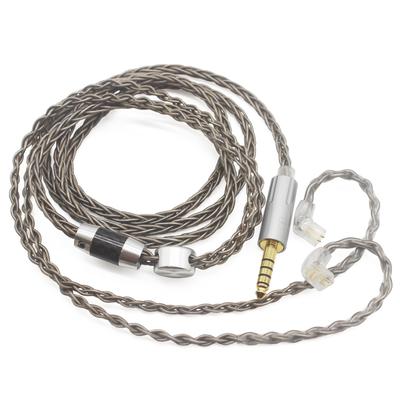 Youkamoo Balanced 8 Core Braided Silver Plated Wire Upgrade Cable Sound Quality Adjustment Ear Hook Replacement Cable ZSN Pro ZS10 Pro NF2u KZ ZSX QDC