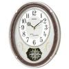 Clock Melody Analog Triple Decorative Christmas and Pale Gold Pearl AM259B, Clock, Radio-Controlled, Karakuri, Selection, Melody, Pendulum,