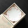 Hand-painted Piled Peony Coaster Ceramic Insulation Pad Household Chinese Kung Fu Tea Set Tea Ceremony Accessories Cups Holder