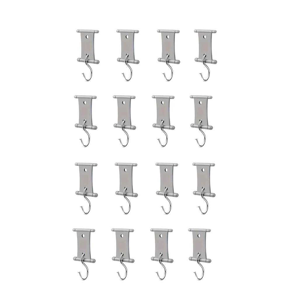 4/8 Pcs S Shaped Camping Awning Hooks Clips RV Tent Hangers Light Hangers With Holes For Caravan Camperb Accessories