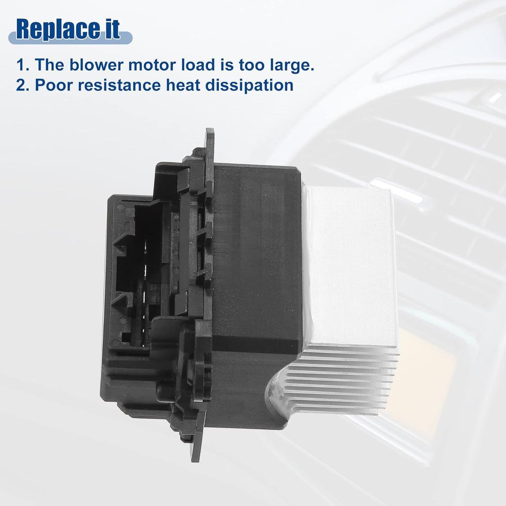 ACROPIX Blower Motor Resistor Replacement Fit for Subaru Forester - Pack of 1 Black Silver Tone