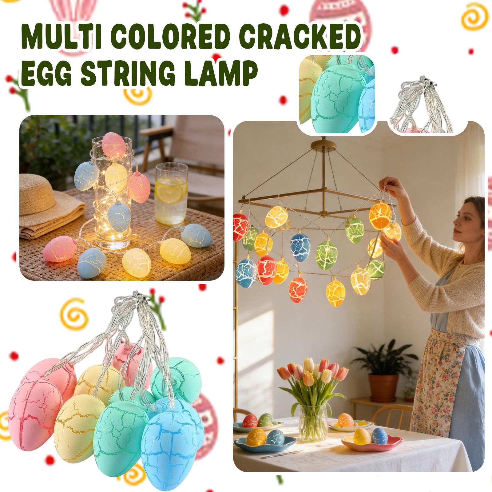 

Led Easter Egg String Lights, Festive Decorative Lights, Home And Backyard Party Decor, Easter-Themed Decorations S