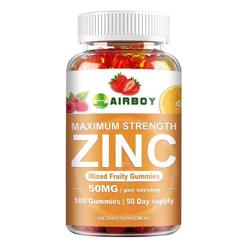 

High-concentration zinc extract gummies, made with all-natural, easily absorbed zinc, help relieve mood and improve cognitive abilities. 100
