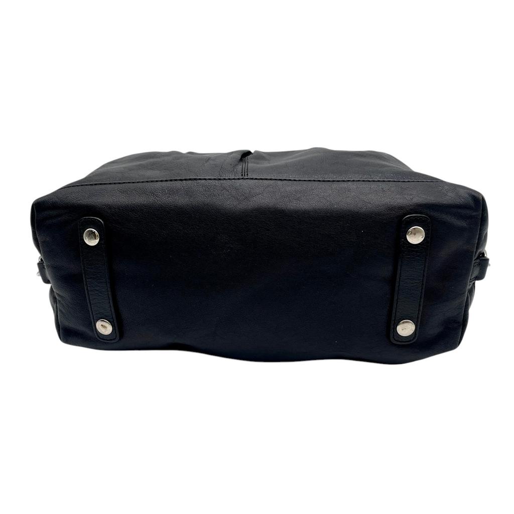 Used COACH 2-Way Handbag/Shoulder Bag Ashley Ashley Leather SatchelHandbag black leather Women