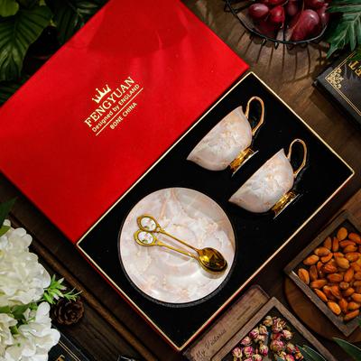 Set Tazzina da Caffè Inglese di Lusso Piccolo per Uso Domestico Ceramica Tè Pomeridiano Bone China Squisito Stile Europeo Servizio da Caffè Servizio da Tè