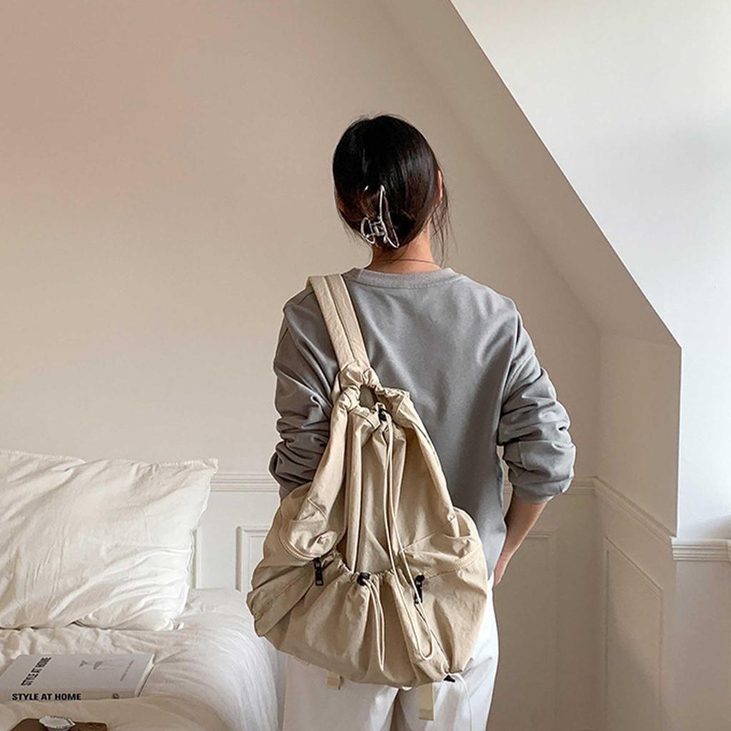 Lightweight Drawstring Bag with Perfect for High School and College Overnight Back to and Entrance and Simple Nylon [rastar] Women's Backpack/Day