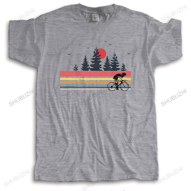 

Streetwear Male Vintage Retro Bicycle Cycling Mountain Bike T Shirt Short Sleeves Cotton Tshirt MTB Biking Outdoor Cyclist Tee 4XL