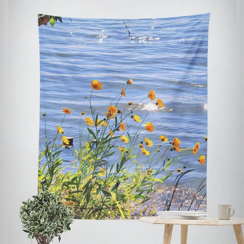 

Картина маслом Пейзаж Красивый Декоративный Гобелен Украшение Стены Дома Офис Гостиная Гобелен 100x75cm