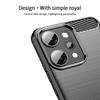 For Oppo Reno14 5G (Global) Back Cover MOFI Brushed Texture Carbon Fiber Soft TPU Case
