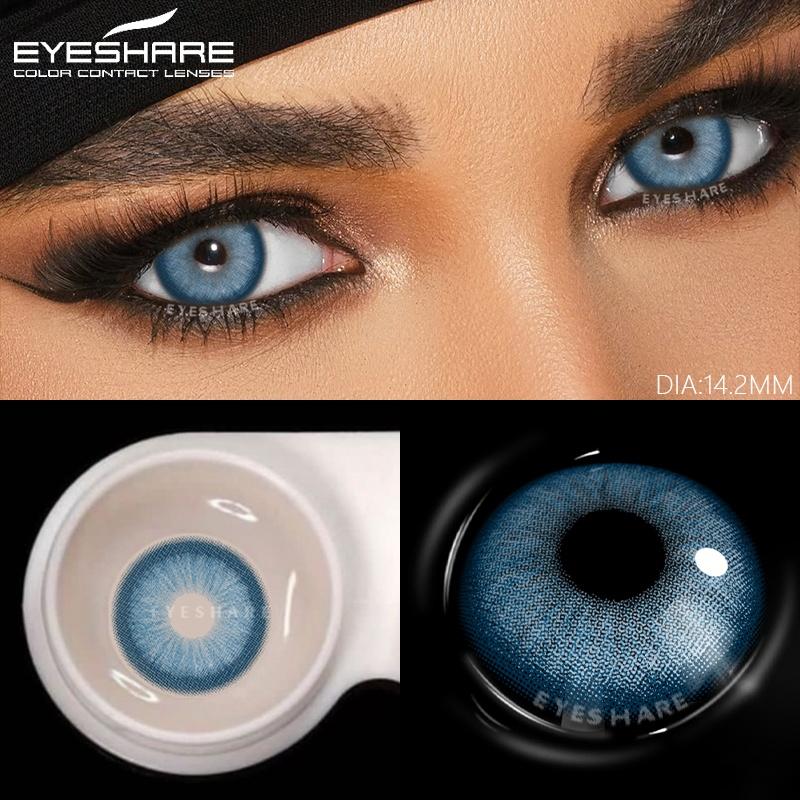 1 Pair Colorful Contact Lenses for Eyes Blue Eye Color Lenses Gray Colored Pupils for Eyes Green Lenses Eye Contacts