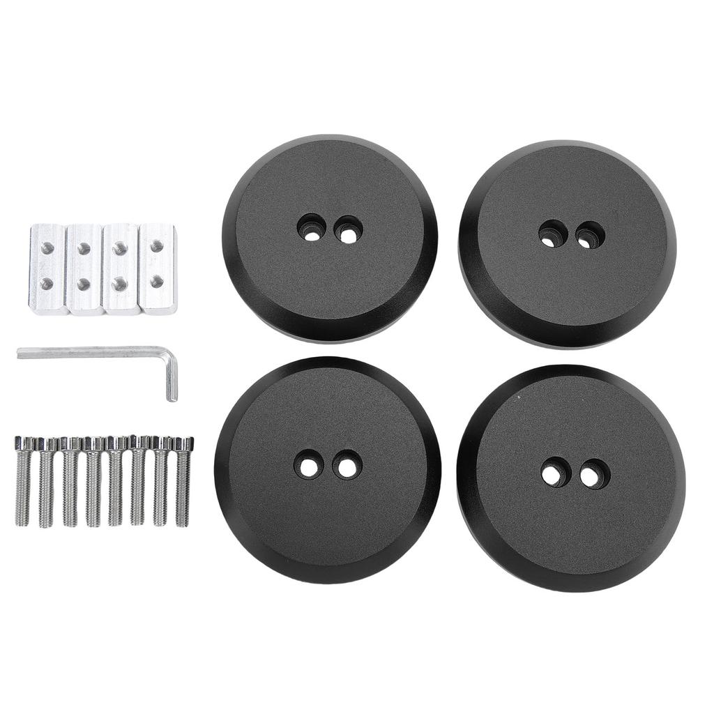 Hebebühnen-Puck Wagenheber-Auflage Adapter Aluminiumlegierung Ersatz für Boxster Cayman 944 964 993 996 997 911 1997 2021 Schwarz