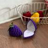 Grape Fruit Ring Box Pineapple Flocked Jewelry Box Mini Cherry Necklace Organizer  Couples