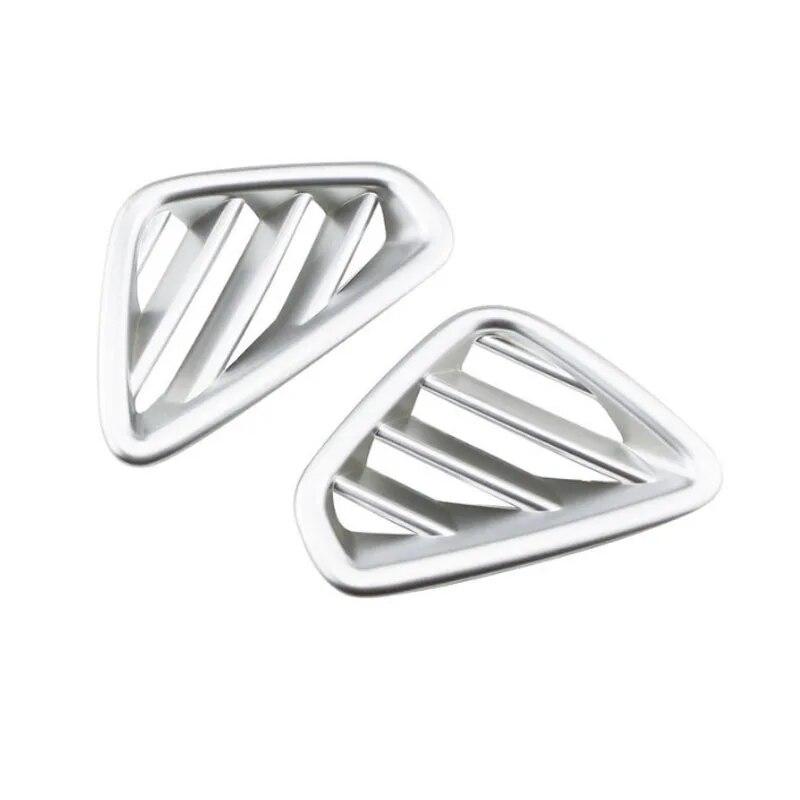 

2 шт./компл. автомобильный кондиционер, вентиляционное отверстие, декоративная крышка, отделка блестками для Hyundai Kona Kauai 2017-2022, аксессуары серебряный