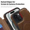 For iPhone 15 Case Compatible with MagSafe RFID Blocking Card Holder Leather Phone Cover