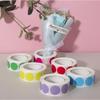 1000 PCS Color Dot Label Sticker  Classification Mark Coated Paper Sticker Rolls  Kawaii Stationery  Aesthetic