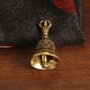 Tibetan Brass Vajra Bell: Antique Demon Subduer Pendant