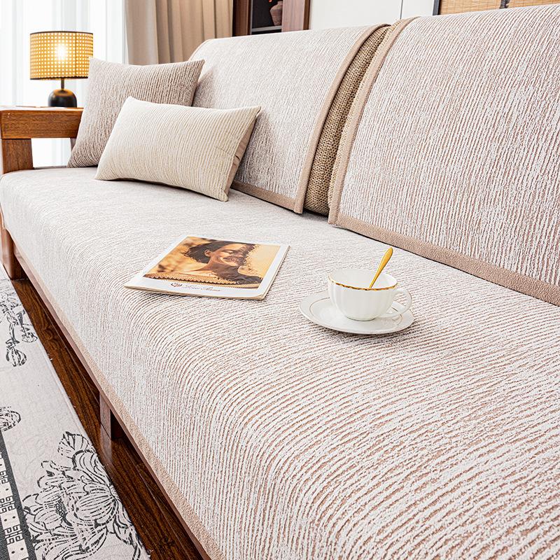 New Chinese Sofa Cushion, Universal In All Seasons, Light Luxury, High-End Sofa Cover, Simple Non-Slip Sofa Cover, Seat Cushion