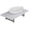 VidaXL Two-Piece Bathroom Furniture Ceramic White
