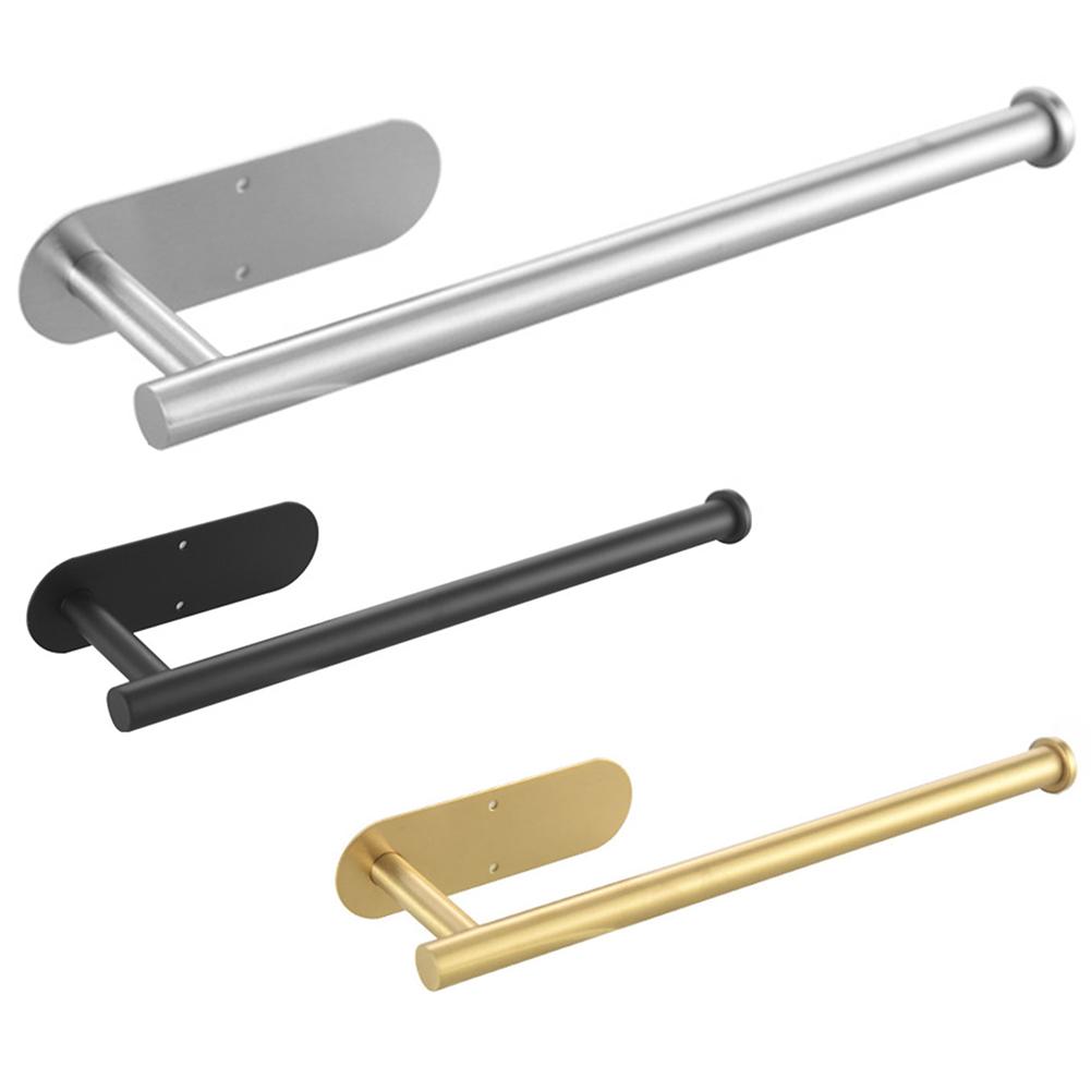 Wall Mounted Tissue Towel Rack Hanging Shelf Rustproof Stainless Steel Toilet Tissue Roll Hanger for Bathroom Kitchen