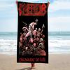 1 Stück Kreator Pleasure To Kill Strandtuch Mikrofaser Schnelltrocknend Old School Metal Badetuch für Pool Strand Reisen Metallfans Geschenk