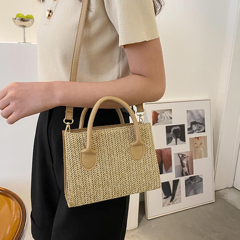Summer Net Red Grass Woven Bag Crossbody Bag New Japanese Fashion Small Fresh Woven Shoulder Bag
