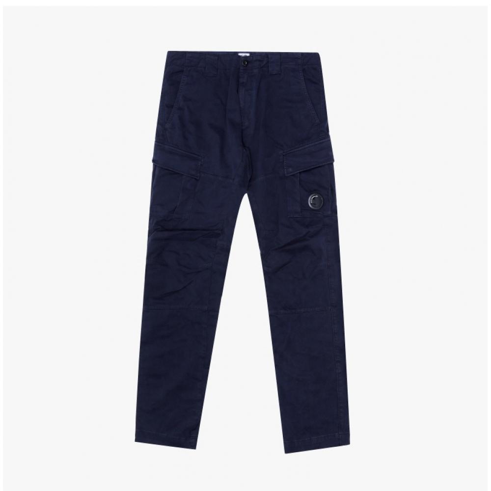 C.p.company Hommes S lenS Wappen Stretch Satin Pantalon Cargo 005529g 888