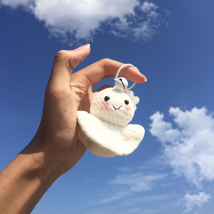 Handmade Teru Teru Bozu Yarn Bag Pendant - Creative, Cute, Fresh Style Keychain Decoration