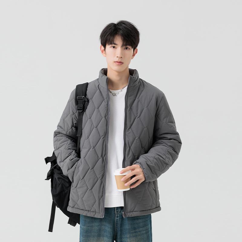 2025 Winter Men's Jacket Double Wear Fleece Thickened Stand-up Collar Jacket Cotton-padded Jacket Middle-aged Thermal Cotton-padded Jacket