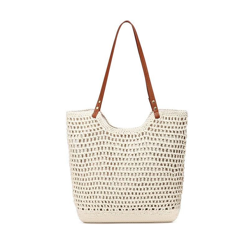 Summer Bag Women S Large-Capacity Summer Casual Versatile Woven Shoulder Portable Tote Bag Straw Bag