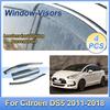 For Citroen DS5 DS 5 2011 2012-2018 Window Door Visor Vent Awning Sun Rain Wind Guard Cover Deflector Weathershield Accessories
