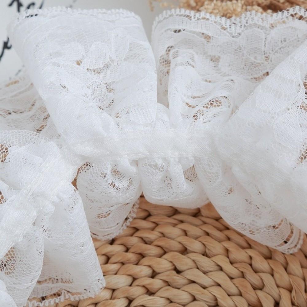 White Lace Fake Collar Black Blouse Shoulders Fake Collar Shawl Detachable Front Tie  Costume Props