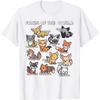 Foxes of the World Educational Animal Fox Lover Kawaii Fox T-Shirt