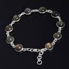 Labradorite 925 Sterling Silver Bracelet, Birthstone Bracelet Gift For Her Mom, Anniversary Gift