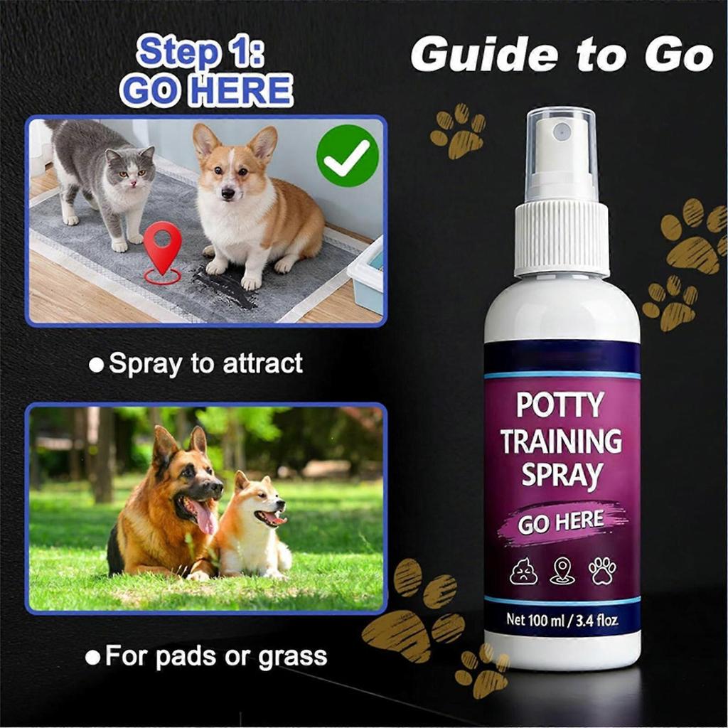 Dog Toilet Direction Aid for Indoor Apartment Practice, Guidance Liquid for Pee Pad Routine and Daily Bathroom Learning Pattern Use Multicolor