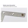 10Pcs 90° Right Angle Connection Plate 40/50/60/80mm Corner Bracket  Hardware Accessory